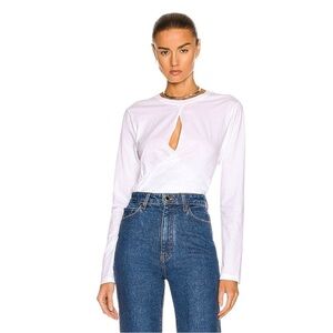 A.L.C. - Jordan Long Sleeve Surplice Tee Shirt Sz L